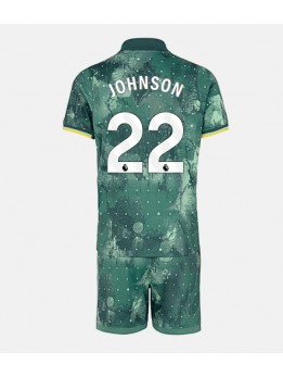 Tottenham Hotspur Brennan Johnson #22 Ausweichtrikot für Kinder 2024-25 Kurzarm (+ Kurze Hosen)